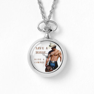 SlipperyJoe's save horse ride straw cowboy hat mus Watch