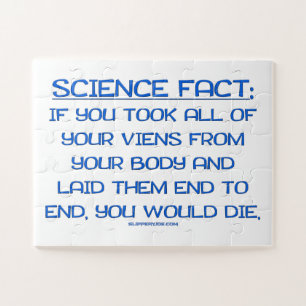 SlipperyJoe's science fact artistic body veins die Jigsaw Puzzle