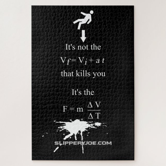 SlipperyJoe's Science math splatter stickman equat Jigsaw Puzzle (Vertical)