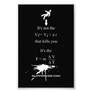 SlipperyJoe's Science math splatter stickman equat Photo Print