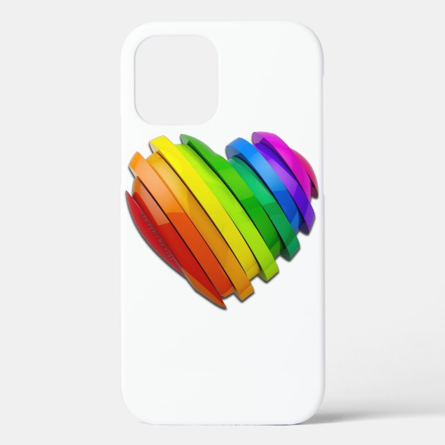 SlipperyJoe's sculptural three‑dimensional heart b Case-Mate iPhone Case (Back)