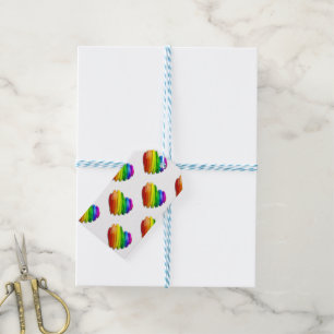 SlipperyJoe's sculptural three‑dimensional heart b Gift Tags