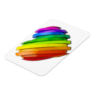 SlipperyJoe's sculptural three‑dimensional heart b Magnet
