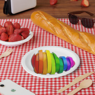 SlipperyJoe's sculptural three‑dimensional heart b Paper Plate