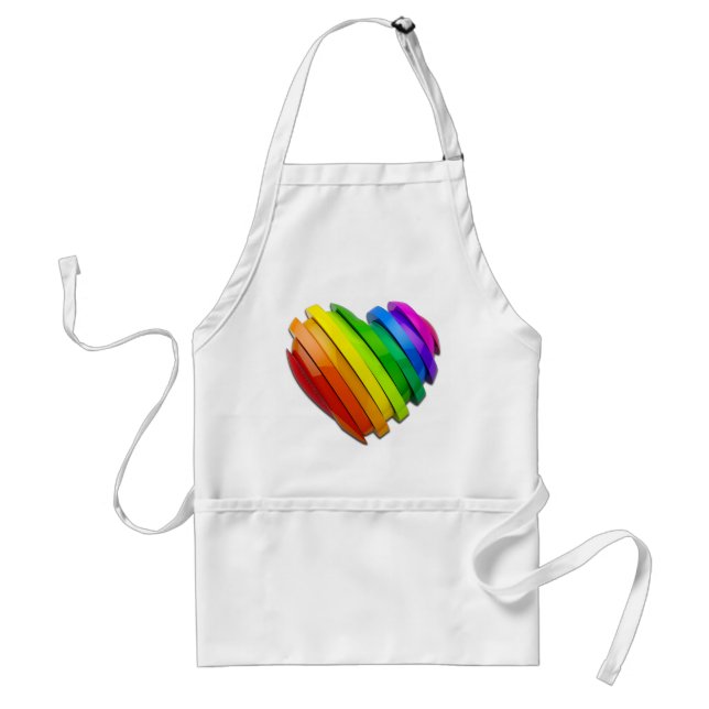 SlipperyJoe's sculptural three‑dimensional heart b Standard Apron (Front)