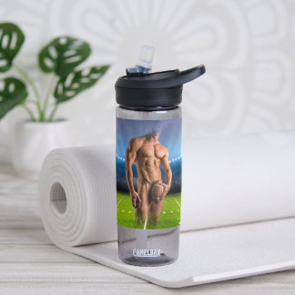 SlipperyJoe's sexy muscular man athlete deliberate Water Bottle