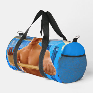 SlipperyJoe's shirtless muscular man abs chest sho Duffle Bag