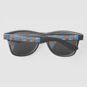 SlipperyJoe's shirtless muscular man abs chest sho Sunglasses