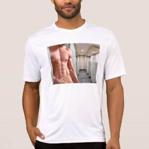 SlipperyJoe's shirtless muscular man torso sixpack T-Shirt