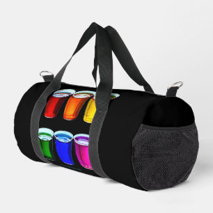 SlipperyJoe's shot glasses liquid pride colours ce Duffle Bag