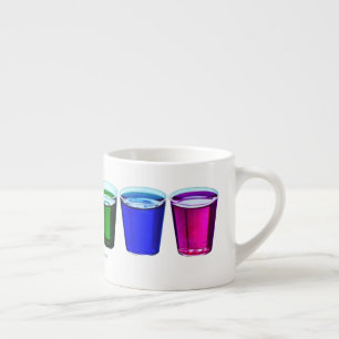 SlipperyJoe's shot glasses six cups arranged horiz