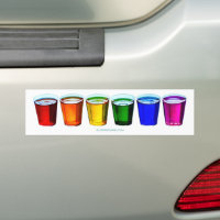 SlipperyJoe's shot glasses six cups arranged horiz