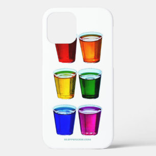 SlipperyJoe's shot glasses six cups arranged horiz iPhone 12 Pro Case