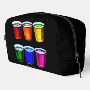 SlipperyJoe's shot glasses six cups arranged horiz Dopp Kit