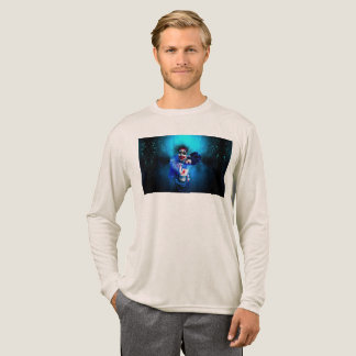 SlipperyJoe's sinister Halloween clown figure smea Tri-Blend Shirt