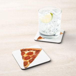 SlipperyJoe's Sliced Pizza pepperoni cheese delici Coaster
