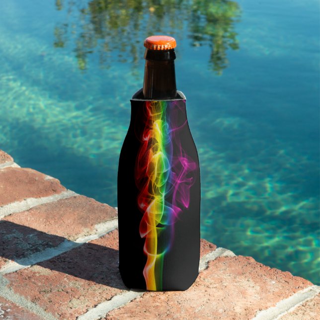 SlipperyJoe's smoke vivid rainbow-colours celebrat Bottle Cooler (In Situ Pool)