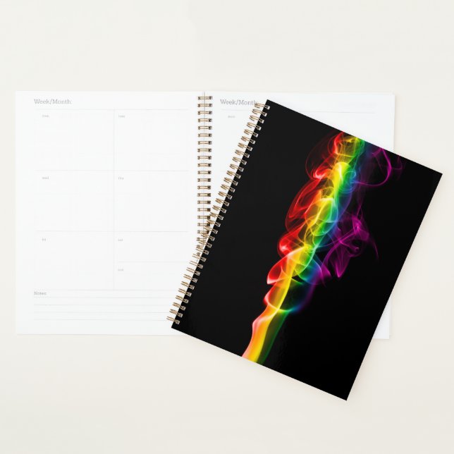 SlipperyJoe's smoke vivid rainbow-colours celebrat Planner (Display)