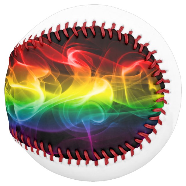 SlipperyJoe's smoke vivid rainbow-colours celebrat Softball (Front Right)