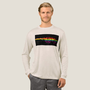 SlipperyJoe's smoke vivid rainbow-colours celebrat Tri-Blend Shirt