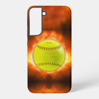 SlipperyJoe's softball on fire flames fireball ras