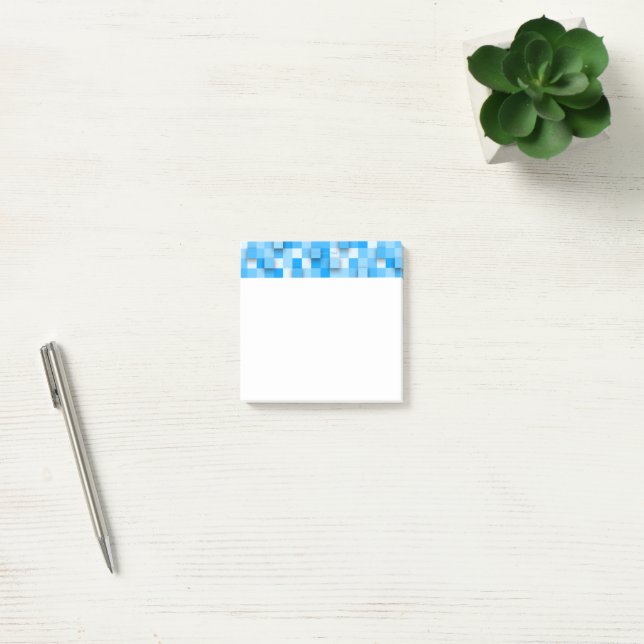 SlipperyJoe's squares artwork mosaic modern three- Post-it Notes (Office)