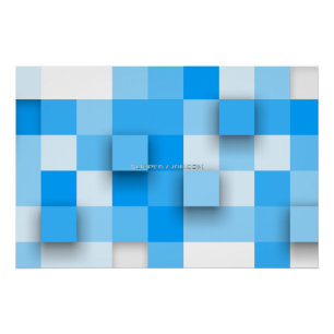 SlipperyJoe's squares artwork mosaic modern three- Poster