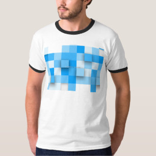 SlipperyJoe's squares artwork mosaic modern three- T-Shirt