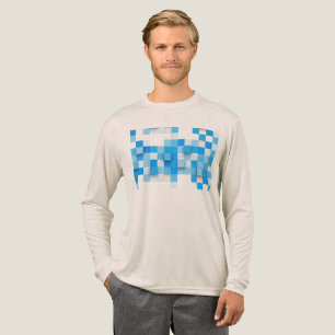 SlipperyJoe's squares artwork mosaic modern three- Tri-Blend Shirt