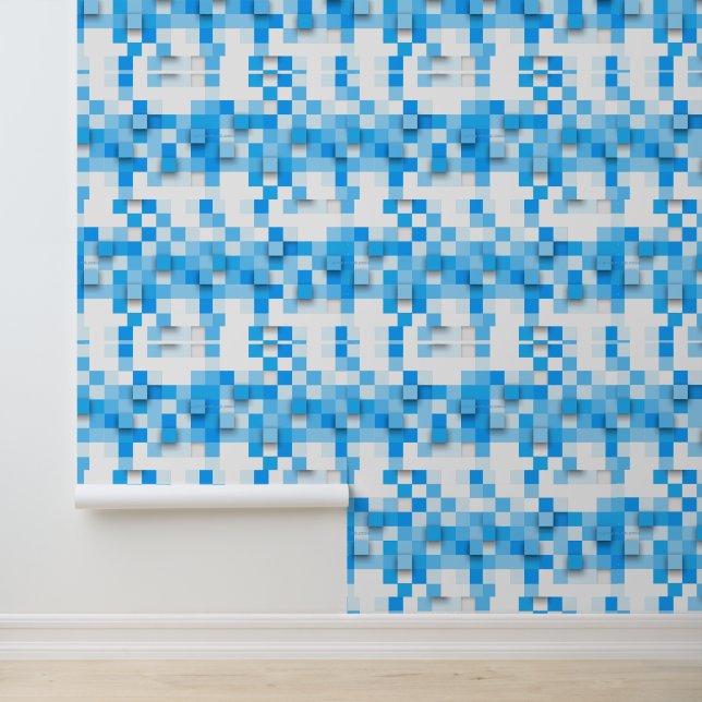 SlipperyJoe's squares artwork mosaic modern three- Wallpaper (Application)