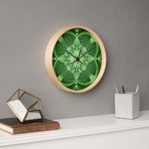SlipperyJoe's St. Patrick's Day Fractal vortex hol Clock