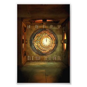 SlipperyJoe's steampunk-themed New Year round meta Photo Print