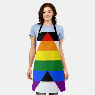 SlipperyJoe's Straight Ally Flag gay gifts LGBTQIA Apron