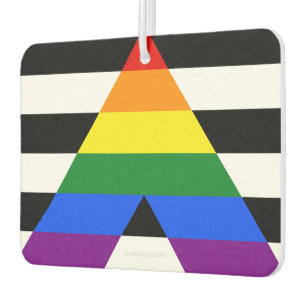 SlipperyJoe's Straight Ally Flag gay gifts LGBTQIA Car Air Freshener