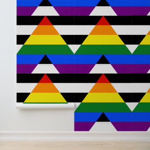 SlipperyJoe's Straight Ally Flag gay gifts LGBTQIA Wallpaper