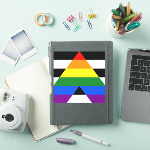 SlipperyJoe's straight ally flag smooth rainbow gr