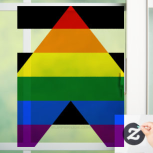 SlipperyJoe's straight ally flag smooth rainbow gr