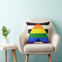SlipperyJoe's straight ally flag smooth rainbow gr