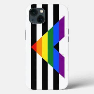 SlipperyJoe's straight ally flag smooth rainbow gr iPhone 13 Case