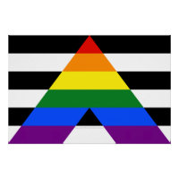 SlipperyJoe's straight ally flag smooth rainbow gr