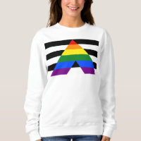SlipperyJoe's straight ally flag smooth rainbow gr