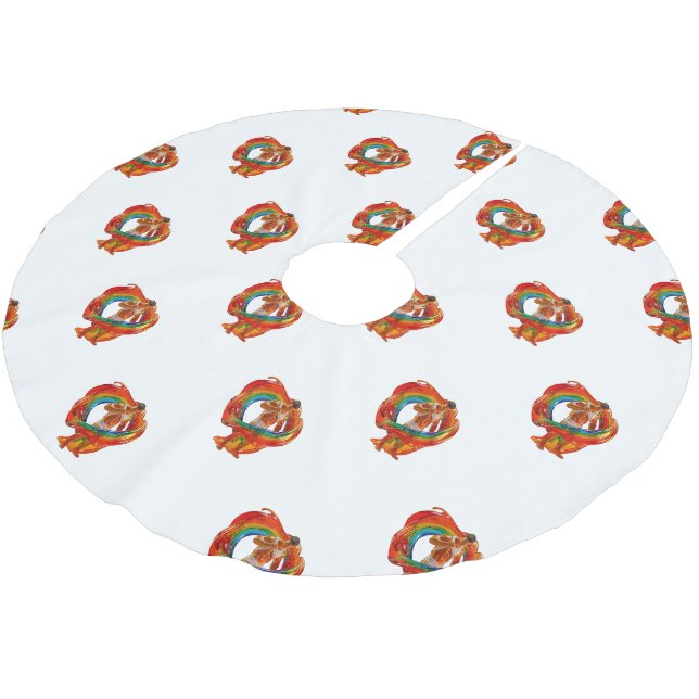 SlipperyJoe's striking modern Pride-themed masculi Brushed Polyester Tree Skirt (Angled)