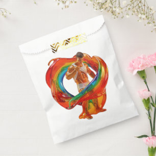 SlipperyJoe's striking modern Pride-themed masculi Favour Bags