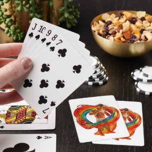 SlipperyJoe's striking modern Pride-themed masculi Playing Cards