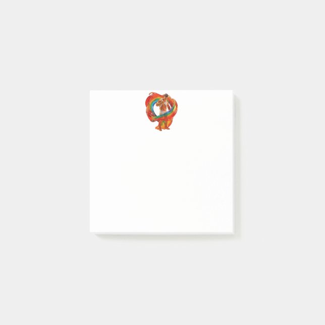 SlipperyJoe's striking modern Pride-themed masculi Post-it Notes (Front)