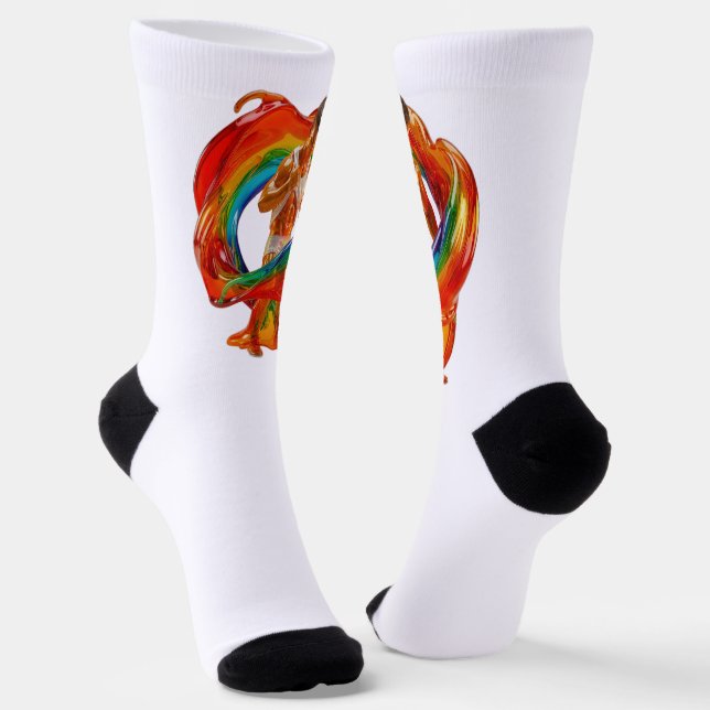 SlipperyJoe's striking modern Pride-themed masculi Socks (Angled)