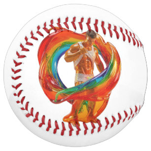SlipperyJoe's striking modern Pride-themed masculi Softball