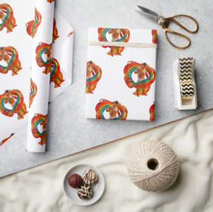 SlipperyJoe's striking modern Pride-themed masculi Wrapping Paper