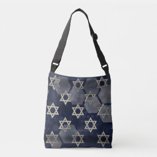 SlipperyJoe's strong Hanukkah vibe Star of David m Crossbody Bag