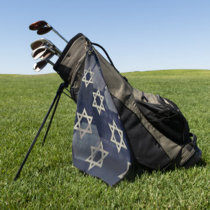 SlipperyJoe's strong Hanukkah vibe Star of David m Golf Towel